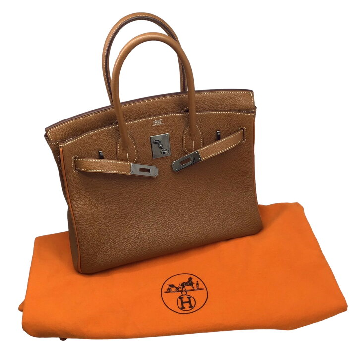 楽天市場】【中古】HERMES エルメス バーキン30 トゴ ゴールド 