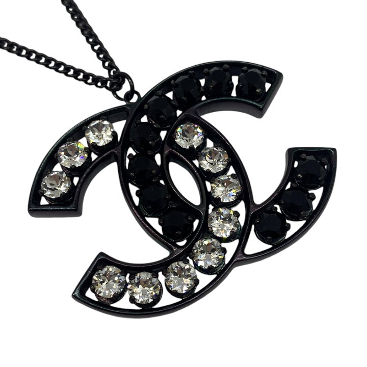 楽天市場】【中古】CHANEL シャネル ラインストーン ネックレス ココ 