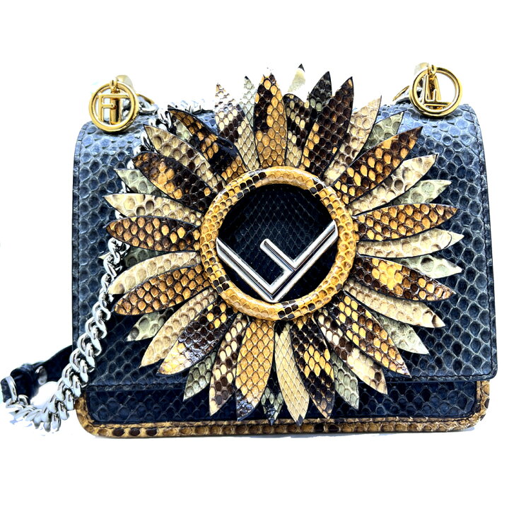 楽天市場】【中古】FENDI フェンディ ミニキャナイエフ パイソン 