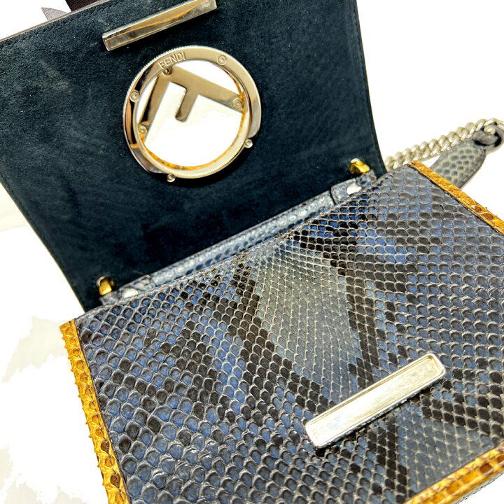 楽天市場】【中古】FENDI フェンディ ミニキャナイエフ パイソン  