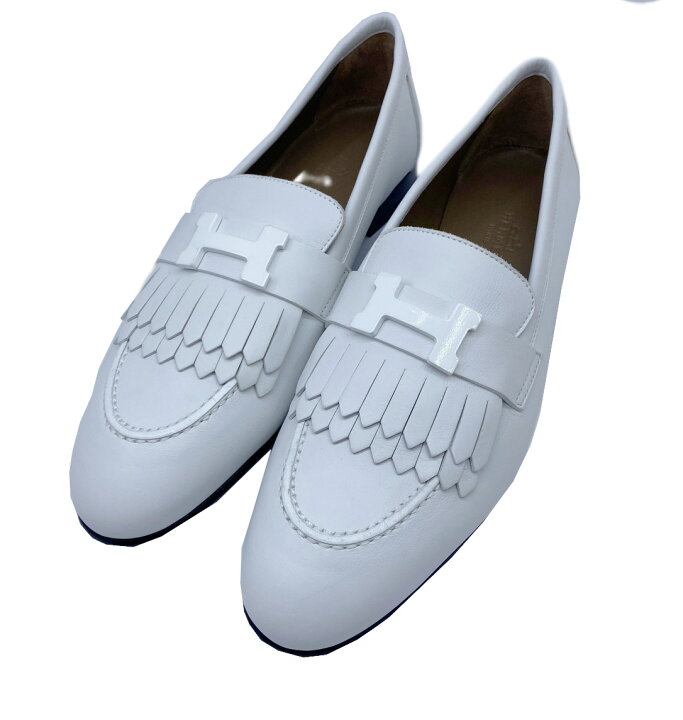 楽天市場】【未使用品】HERMES エルメス ローファー モカシン レザー  