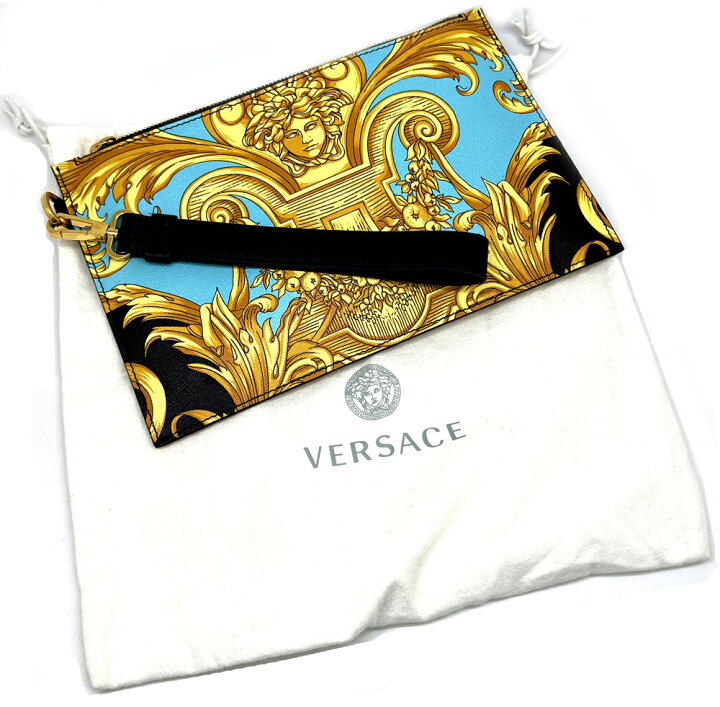 楽天市場】【新品同様】VERSACE ヴェルサーチ クラッチバッグ  