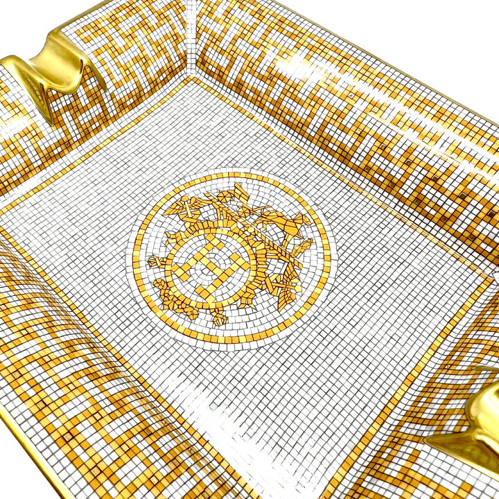 楽天市場】【未使用品】HERMES エルメス モザイク ヴァンキャトル 灰皿 