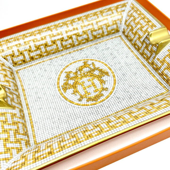 楽天市場】【未使用品】HERMES エルメス モザイク ヴァンキャトル 灰皿 