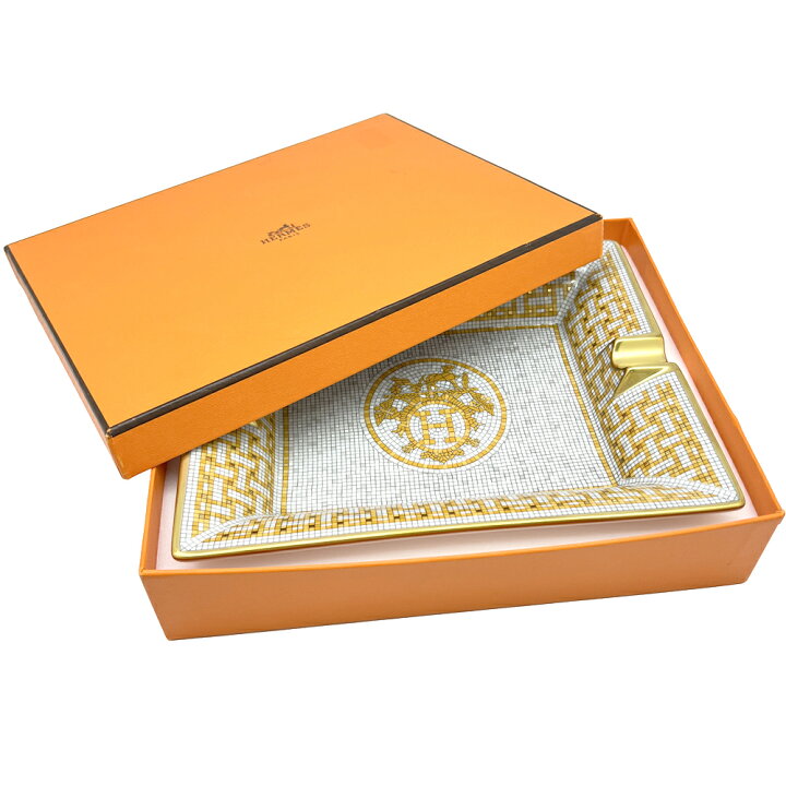 楽天市場】【未使用品】HERMES エルメス モザイク ヴァンキャトル 灰皿 