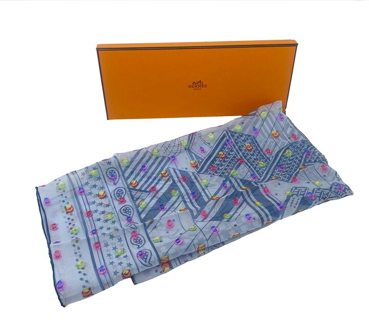 楽天市場】【新品】HERMES エルメス カレ60 SANGLES EN ZIGZAG BANDANA  
