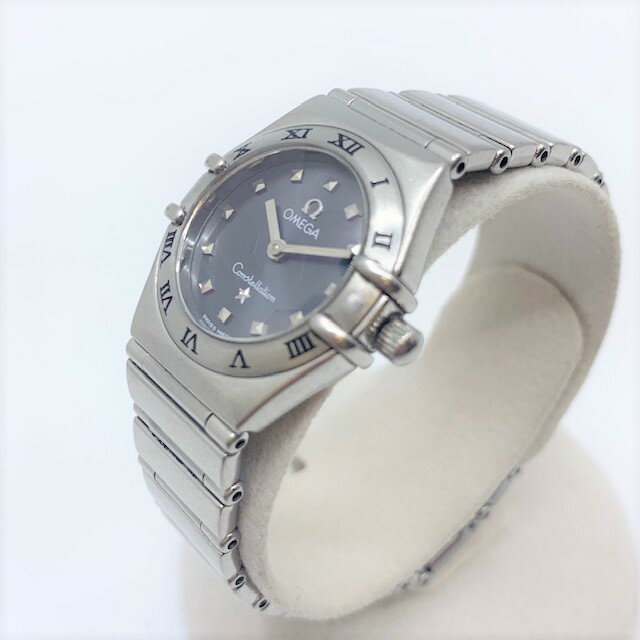 楽天市場 ブランドギャラリー心斎橋店 中古 Omega オメガ 腕時計 コンステレーション ミニ クオーツ グレー1562 81 レディース Brandgallery 楽天市場店