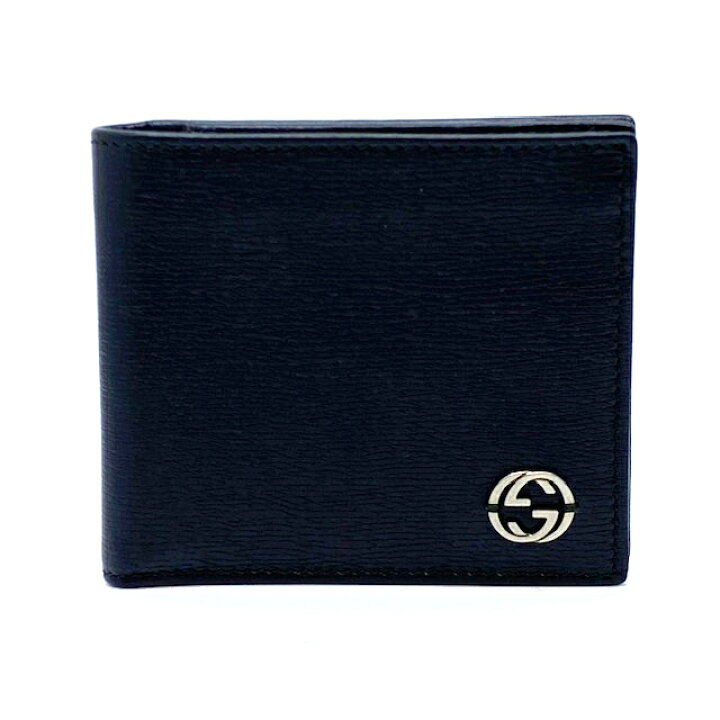 楽天市場】【未使用】GUCCI グッチ 二つ折り財布 レザー 財布 368178  