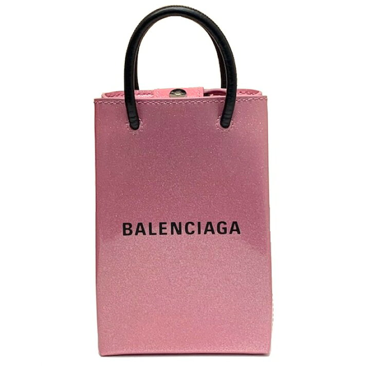 楽天市場】【美品】BALENCIAGA バレンシアガ フォンホルダー ピンク 