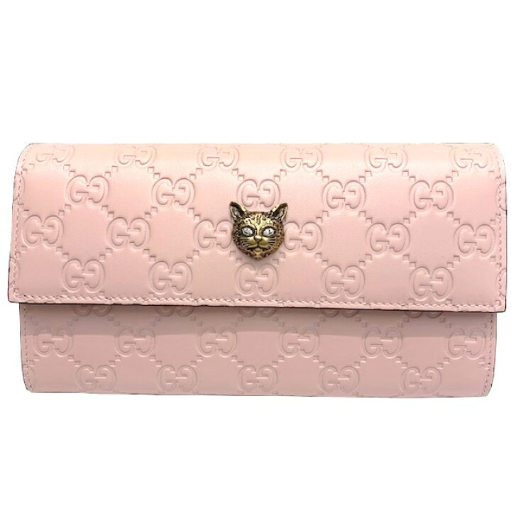 楽天市場】【新品】グッチ GUCCI キャットモチーフ ロングウォレット 
