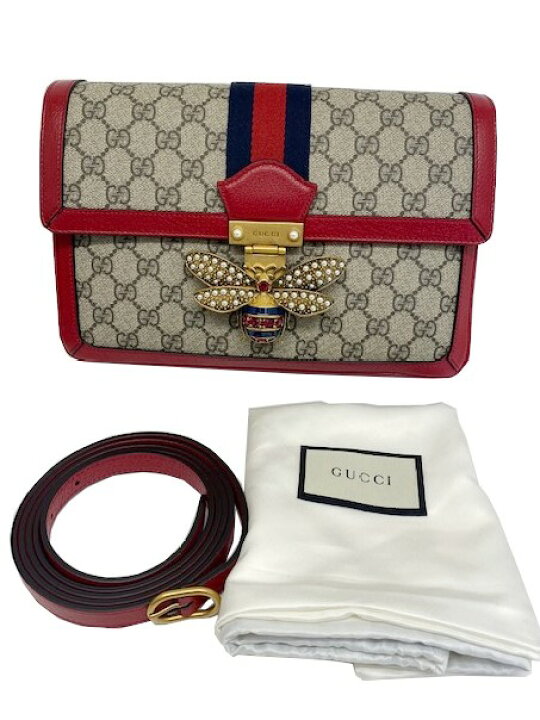 楽天市場】【未使用品】グッチ GUCCI ビー クイーン マーガレット 