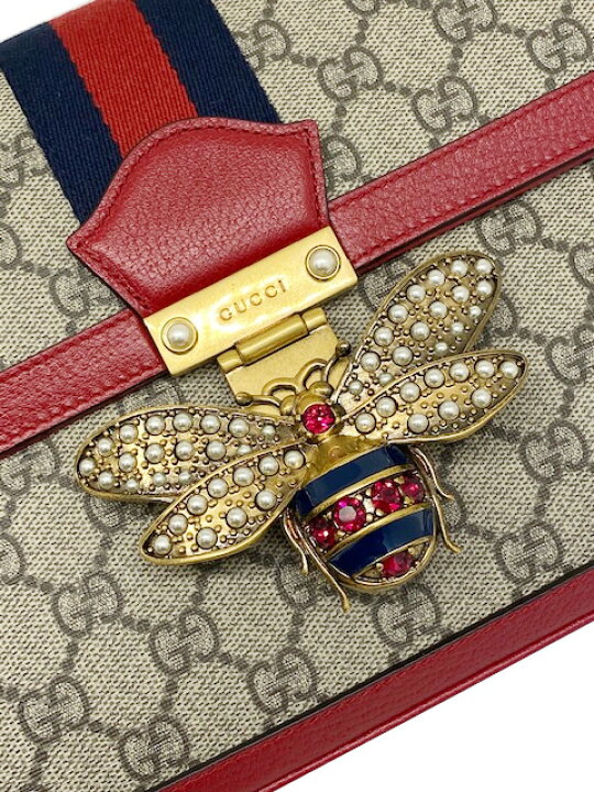 楽天市場】【未使用品】グッチ GUCCI ビー クイーン マーガレット 