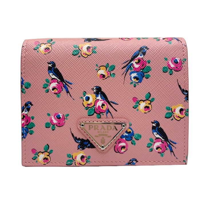 楽天市場】【新品】PRADA プラダ コンパクト財布 スモールウォレット  