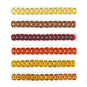 TOHO「特小」ビーズ【100g】アンバーカラー{色2151〜2156}