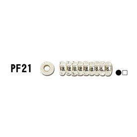 TOHO DEMI(デミ)ビーズ 丸大 バラ 約5g入り 銀メッキPF加工No.PF21