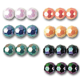 TOHO プラビーズ 〔カット 4mm〕 ギョクオーロラカラー【100個入】
