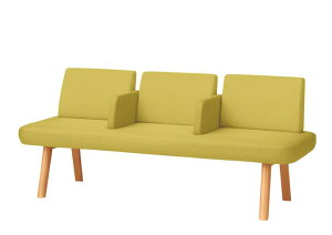 プラス ロビーチェア 3人用 中肘付 LS-5332AN【幅1740×奥行600×高さ740mm】【単色張り:6色】