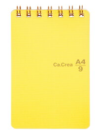 プラス メモノート Ca.Crea（カ.クリエ） A4×1/9サイズ RT-740GC 【5mm方眼罫】【枚数：40枚】【カラー：れもん】【メール便可（基準値：5）】