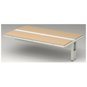 プラス フリーアドレスデスク STAGEO FREE(ステージオフリー) ST-247SH-6J 【幅2400mm×奥行1400mm×高さ720mm】【トレー6個付】【本体: ホワイト】【天板カラー: ホワイト、ホワイトメープル】