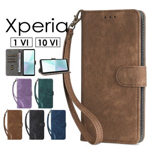 �X�}�z�P�[�X SONY Xperia 1 VI 10 VI �P�[�X �J�o�[ �蒠�^ SO-51E/SO-52E/A202SO�P�[�X �X�g���b�v�t�� �蒠Xperia 1 VI�P�[�X Xperia 10 VI�P�[�X �蒠�^ �I�V���� �J�[�h���[ RFID����h�~ Xperia 1 VI �蒠�^�P�[