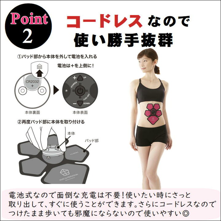 楽天市場】ダイエット EMS 腹筋 ベルト 貼るだけ 脂肪燃焼 筋トレ 