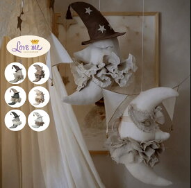 【SS数量限定】3/4 20:00-クーポン配布！P3倍！】Love me decoration Moon 海外インテリア 子供 ぬいぐるみ 飾り インテリア お面 子供部屋 クリスマス プレゼント 写真撮影 道具 フォト バースデーフォト 月 写真撮影 誕生日 アンティーク インテリア雑貨 ギフト