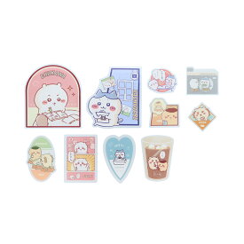 【サンスター文具 公式】 ステッカーセット　ちいかわ　ステッカー　シール　再剥離　ハチワレ　うさぎ　モモンガ　古本屋　ラッコ　くりまんじゅう　シーサー　ナガノ　なんか小さくてかわいいやつ　ちい活　文具　文房具　ステーショナリー　かわいい　サンスター文具