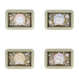 【ちいかわ　公式ライセンス商品】缶入クリップ　ちいかわ　ハチワレ　うさぎ　モモンガ　ナガノ　クリップ　ゼムクリップ　文具　文房具　ステーショナリー　キャラクター　サンスター　サンスター文具