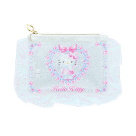【ディズニー 公式ラインセンス商品】 【サンリオ 公式ライセンス商品】 フリル付クリアポーチ　バレエコア