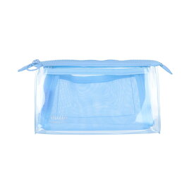 クリアポーチ　メッシュ　マチ　mitte