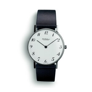 Ole Mathiesen I[E}eB[Z 1962 Classic 33mm Quartz Steel Line Arabic OMN020010 rv k Y fB[X