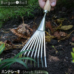 Burgon&Ball �o�[�S�����{�[�� Shrub Rake �X�e�����X �n���h���[�L �K�[�f�j���O ���[�L ������� �C�M���X �p�� GTH-SSRRHS