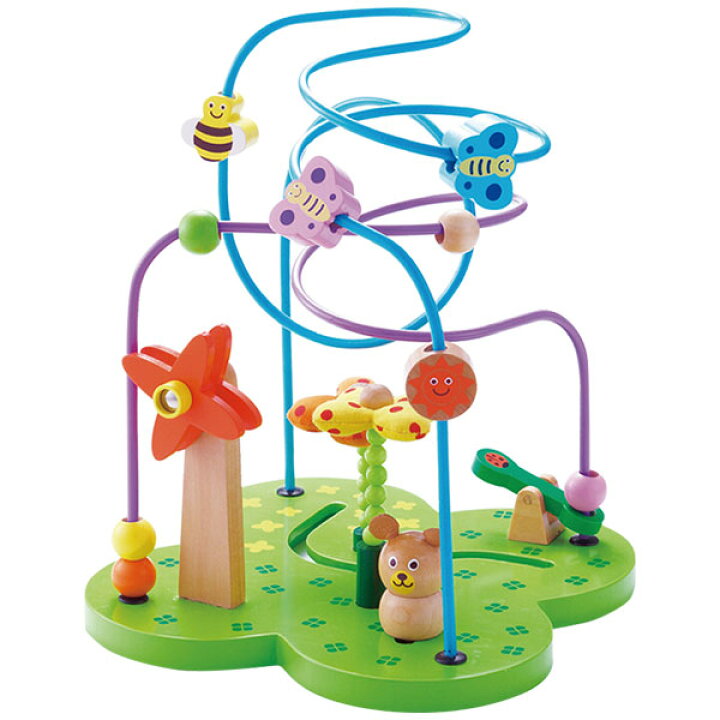 楽天市場 指遊び ビーズ エドインター 森のあそび道具 おさんぽくまさん エドインター 誕生日プレゼント 出産祝い 赤ちゃん ベビー キッズ 木製玩具 0歳 1歳 1歳半 2歳 男の子 女の子 ルーピング クリスマスプレゼント クリスマスプレゼント 子供 サンワ