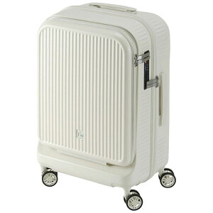 FREQUENTER (フリクエンター) AURA (アウラ) 4輪キャリーS フロントオープン 1-511 キャリーケース スーツケース 軽量 静音 LLC 旅行 トラベル 機内持ち込み おしゃれ かわいい クリーム ダークグレー