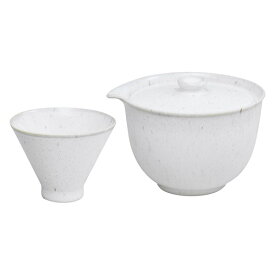 お茶セット（宝瓶急須・煎茶碗） 白釉窯変 7127-0570 S06507 ギフト 贈り物 内祝い ギフト プレゼント お返し お歳暮 お中元
