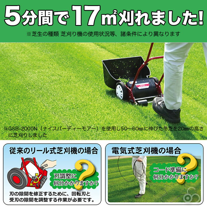 楽天市場】【エントリーで最大100%バック】 手動芝刈り機 キンボシ 