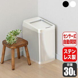 谷村実業 Vita センサーシャッター式ダストボックス 30L TAN-5021-30 ゴミ箱 自動開閉 大容量 キッチン 台所 インテリア おしゃれ