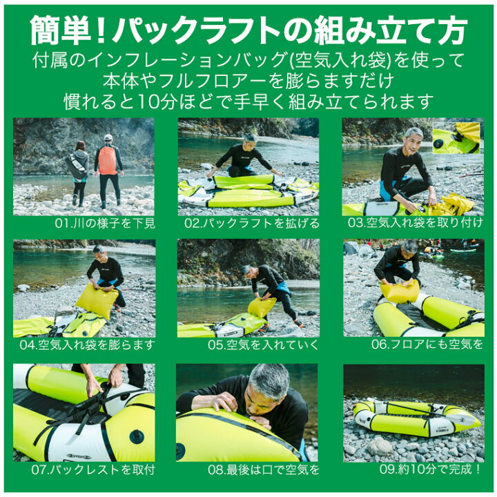 楽天市場】パックラフト MARSYAS(マーシャス) 流水用 インフレータブル 