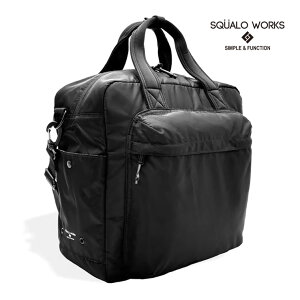SQUALO WORKS (�X�N�A�[�����[�N�X) Recycle Nylon (���T�C�N���i�C����) �X�N�G�A �{�X�g���o�b�O �� ���΂� ���s �g���x�� �o�� �T�X�e�i�u�� SW-RN001