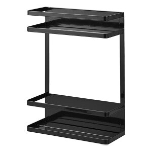 山崎実業 洗濯機横マグネット収納ラック 2段 タワー tower ホワイト ブラック 1800 1801 浴室 洗面 ランドリー 洗剤 収納 Yamazaki YA1800