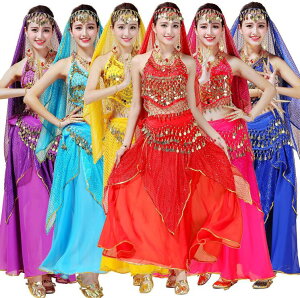 送料無料 ベリーダンス レッスン着 ジャスミン セットアップ ダンス衣装 アラジン ダンス練習着 トップス ゴールドコイン コスチューム 小物付き ハロウィン 仮装 レディースジャスミン風