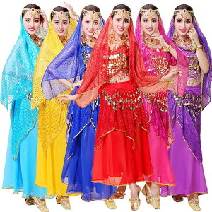 送料無料 ベリーダンス ダンス練習着 トップス ジャスミン風 レッスン着 ダンス衣装 セットアップ 金貨 袖なし コスチューム コスプレ ハロウィン ステージ演出衣装 スパンコール 小物 レデ