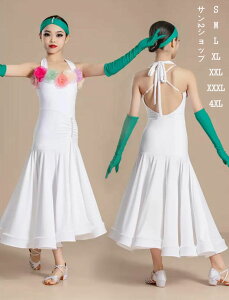 大量注文可 競技用のドレス 子供 モダンドレス 女の子 4点セット ジュニア 社交ダンス ドレス スタンダードドレス キッズダンス 社交ダンス衣装 フラメンコ ダンドレス 着痩せ 可愛い ダン