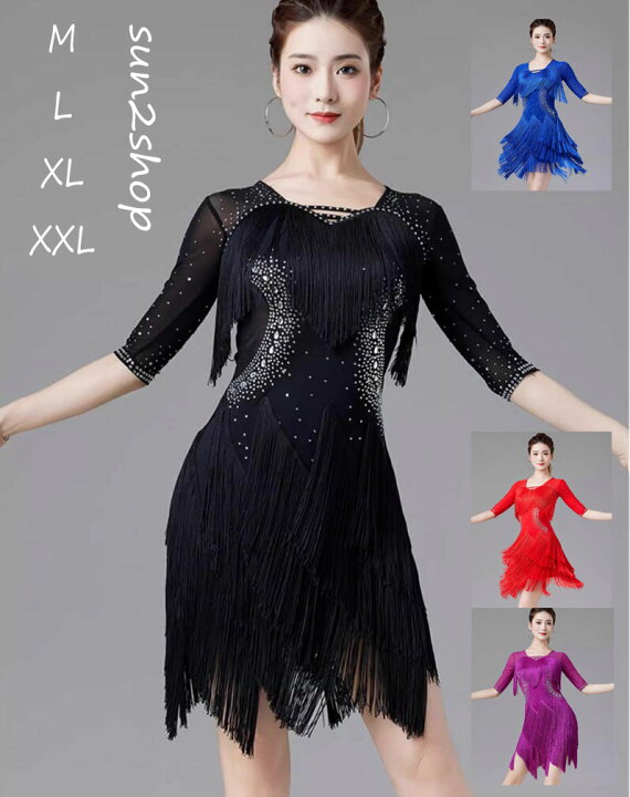 楽天市場】送料無料 ラテンドレス ルンバ ダンドレス チャチャ ラテン 