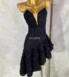 【送料無料】レディース ラテンダンスドレス 競技用 キッズ チャチャ 高品質 サンバ衣装 大量注文可 社交ダンス衣装 ルンバ 社交ダンスドレス ラテン おしゃれ レッスン着 ラテンドレス ワ