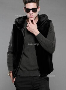 【送料無料】メンズ 毛皮コート 暖かい 人気 ファーコート ベスト 男性 ボリュームファー 高級 フェイクファー ゆったり あったか 上着 おしゃれ 上品 厚手コート ボアコート 保温 秋冬アウ