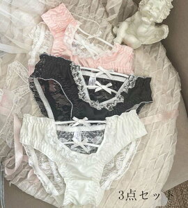 スタンダード 女性用 リボン 快適 ショーツ セット 少女 インナー 睡眠 三角 パンティ 可愛い 下着 すっぽり 美尻 3枚セット ショーツのみ 中学生 パンツ 肌着 ショーツ セット 抗菌防臭 通気