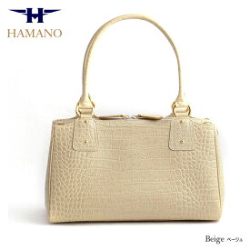 雑誌掲載 濱野 バッグ クロコ型押し きれいめ ハンドバッグ レディース ブランド b5 ハンドバッグ 小さめ おしゃれ 本革 濱野皮革工藝 コッコビアン 冠婚葬祭 入学式 卒業式 父母会 通学 通勤 牛革レザー ハンドバッグ ブランド 日本製 おしゃれ 20代 30代 40代 50代 60代