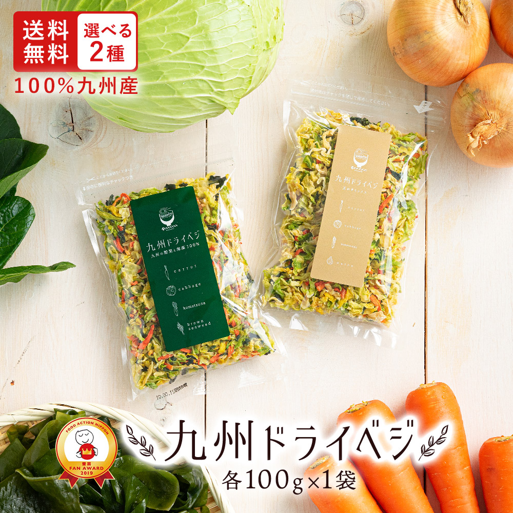 国産 乾燥野菜ミックス 九州ドライベジ100g×1袋 九州産 ※選べる2種