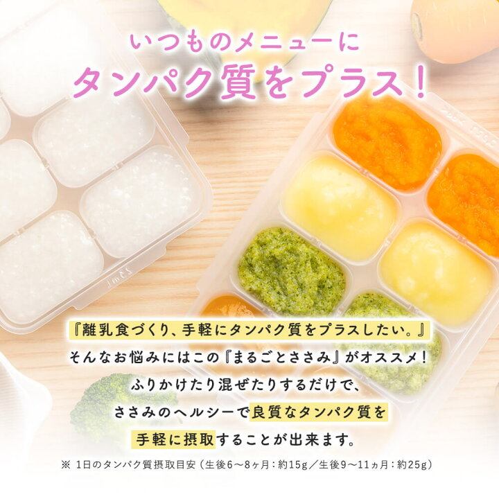 楽天市場 ブランド公式 Snsで話題 国産 無添加 離乳食 まるごとささみ 60g 1袋 ベビーフード 粉末 パウダー おやつ タンパク質 7ヶ月 9ヶ月 12ヶ月 一歳 1歳 中期 後期 完了期 7ヶ月頃から 送料無料 出荷目安 ご注文後1 2週間 すなお食堂